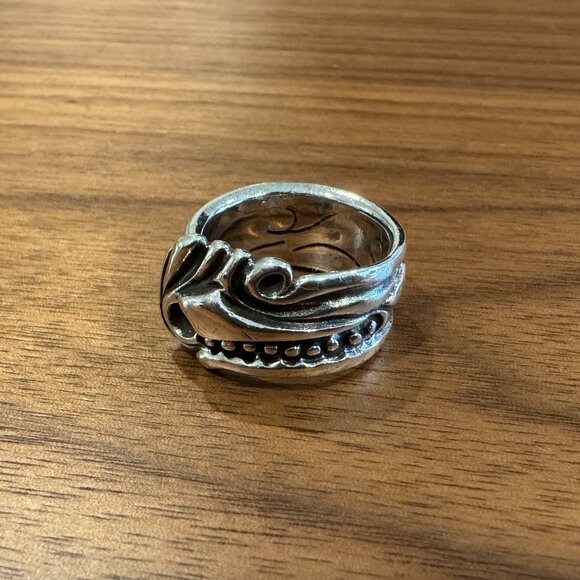 Bill Wall Leather Large Spoon Ring - Picture 1 of 6